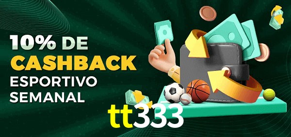 10% de bônus de cashback na tt333